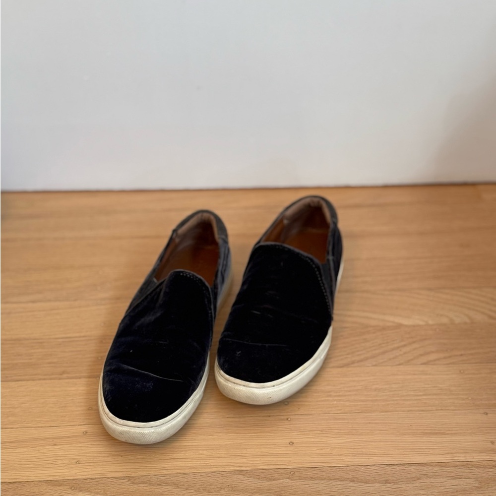 Lucky Brand Women's “Lupa” Black Velvet Slip-On Loafers